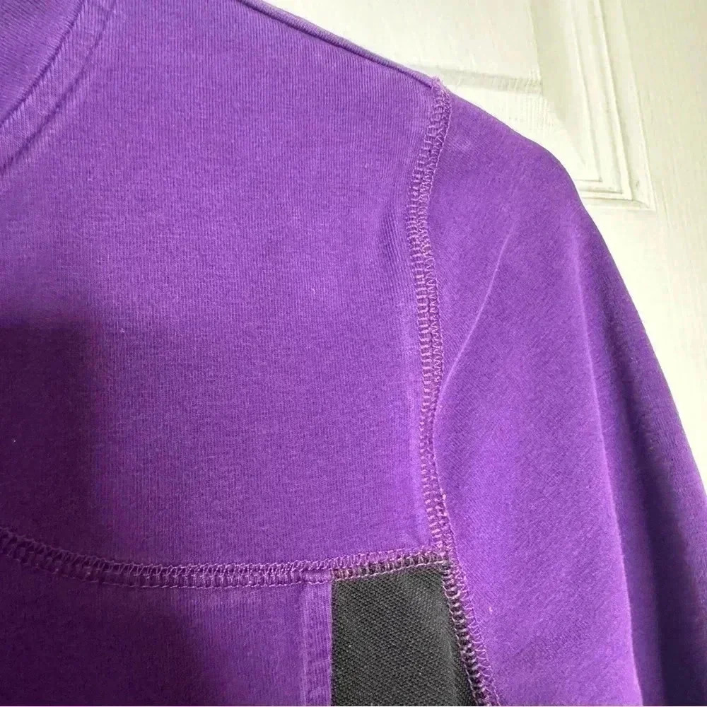 Smart Set Sweatshirt Zip Up Purple & Black  Size Small - Picture 6 of 16